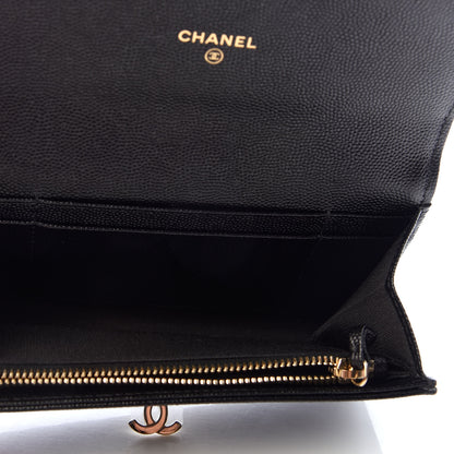 Chanel Caviar Quilted Medium Golden Class Wallet Black 5 of 8