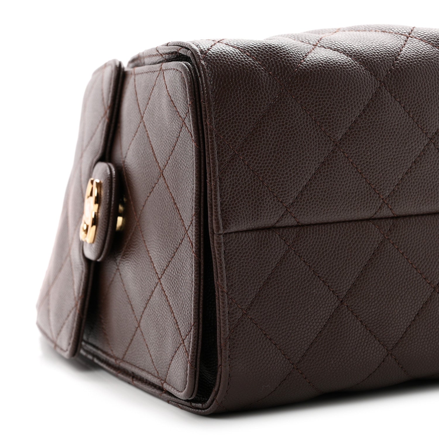 Chanel Caviar Quilted Small Chanel 25 Handbag Dark Brown 9 of 11