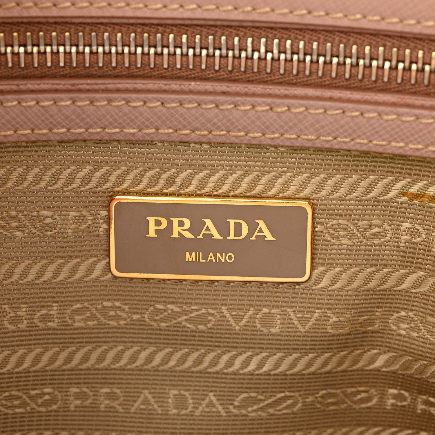 Prada Saffiano Lux Small Galleria Double Zip Tote Cammeo 6 of 10