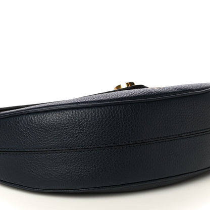 Mulberry Small Classic Grain Calfskin Brockwell Clutch Bright Blue 9 of 10