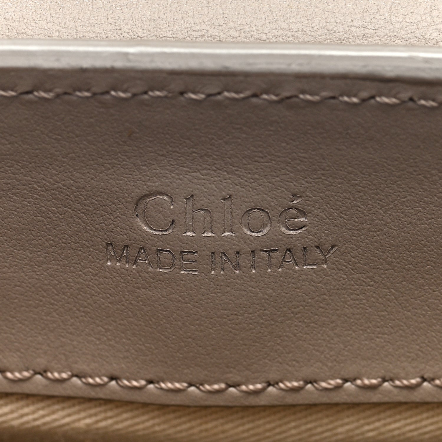 Chloe Calfskin Suede C Belt Bag Motty Grey 6 of 9