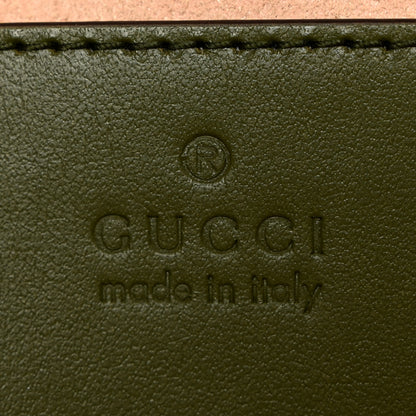 Gucci Calfskin Matelasse Aria Mini GG Marmont Shoulder Bag Military Wood 6 of 10