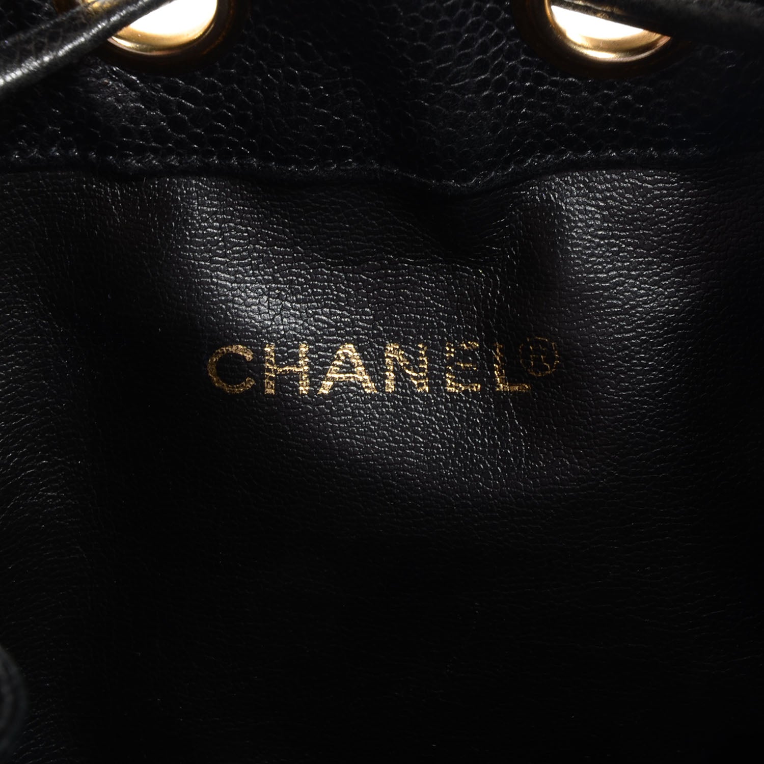Chanel Caviar CC Drawstring Shoulder Bag Black 8 of 8