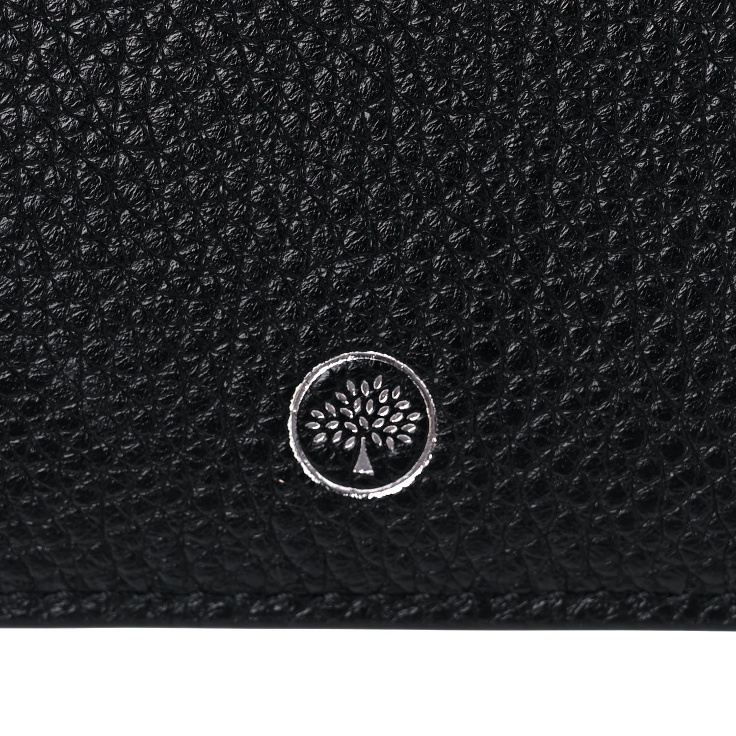 Mulberry Classic Grain Zipped Travel Card Holder Black 7 of 10