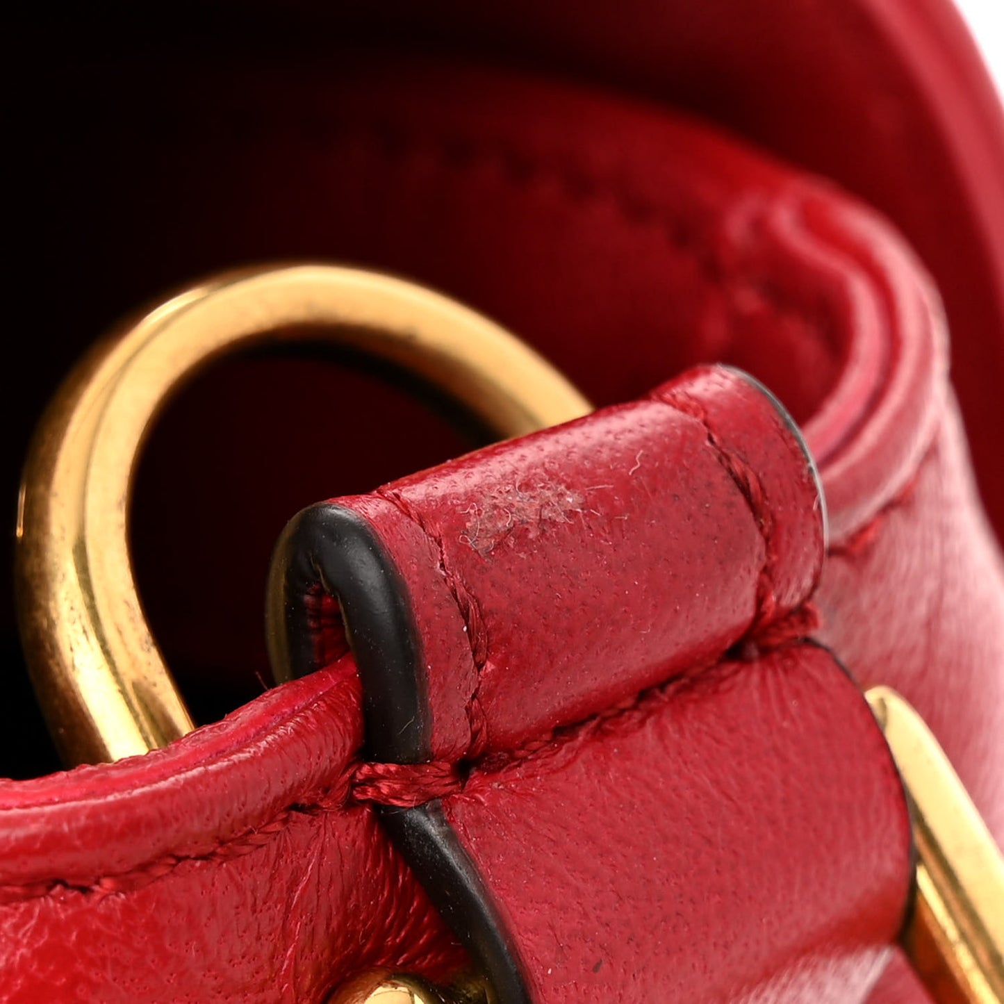 Nappa FF 1974 Embossed Baguette Fragola