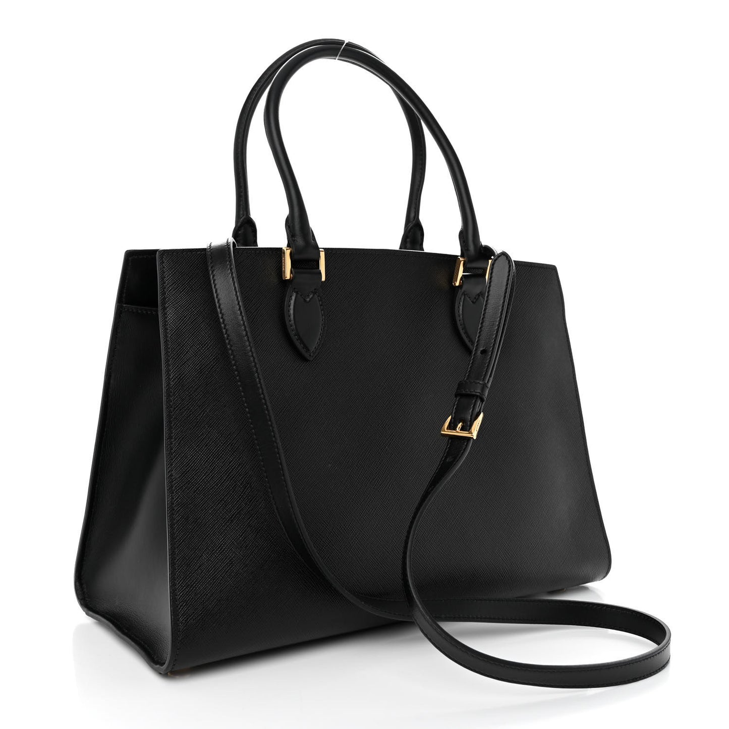 Saffiano Soft Calfskin Tote Black