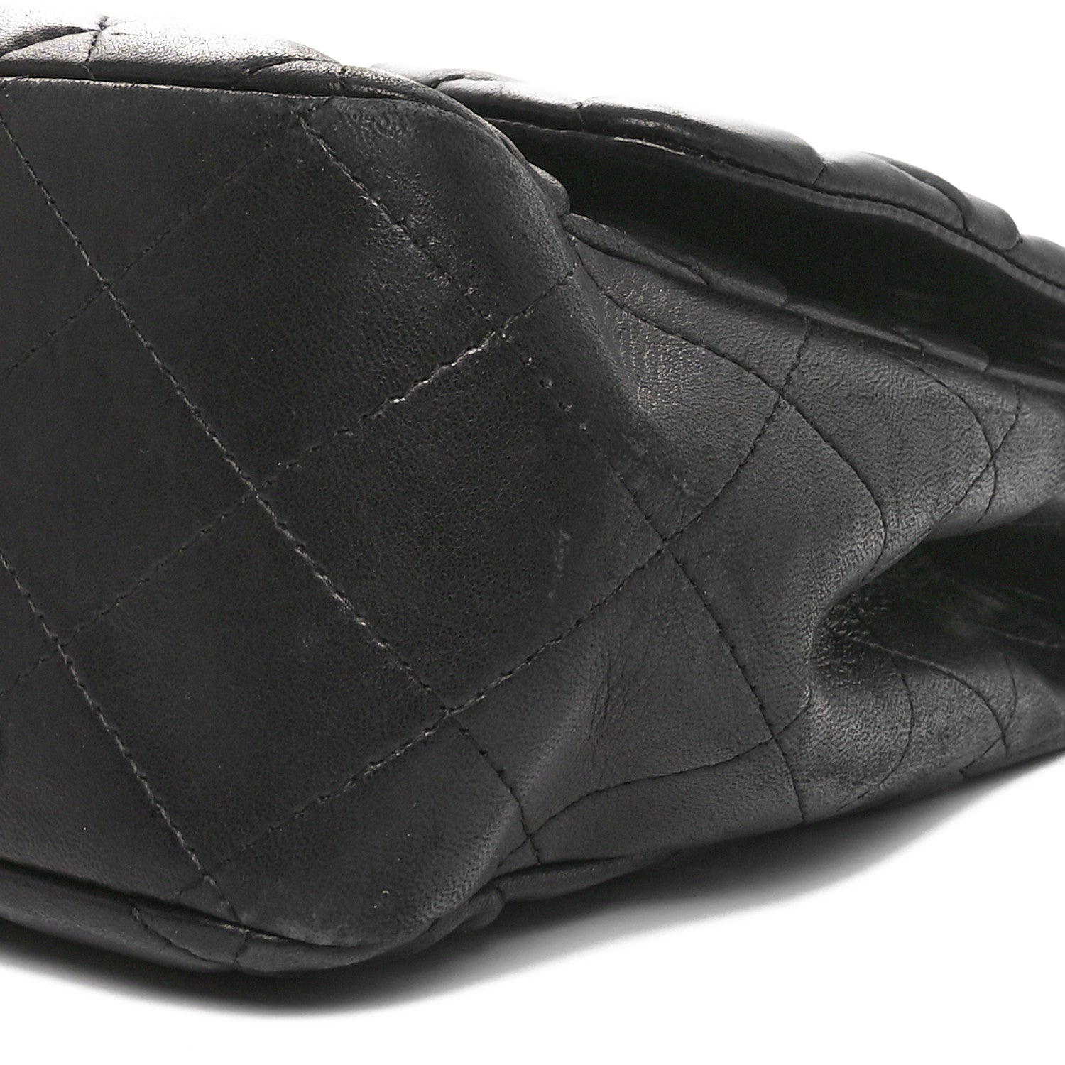 Chanel Lambskin Quilted Jumbo Single Flap Black 10 of 10