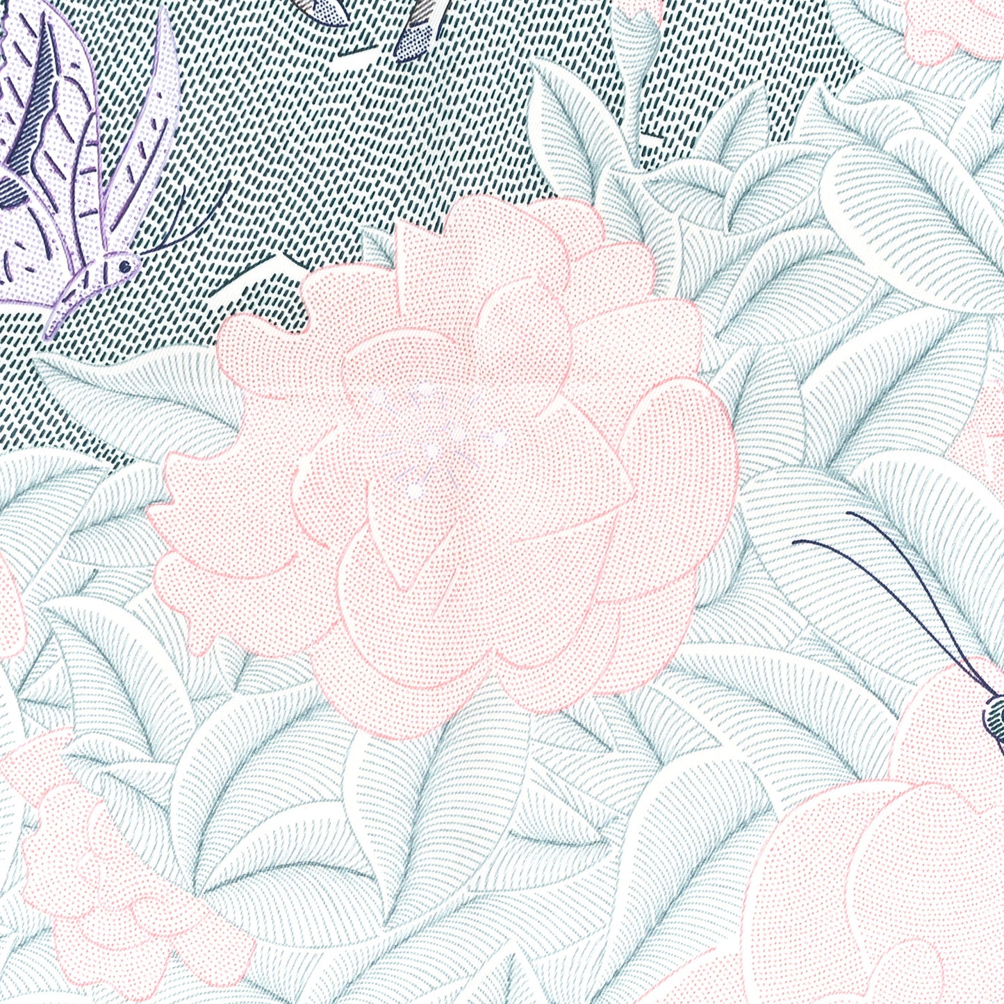 Silk Ivresse Au Vent Scarf 70 Bleu Rose Vert
