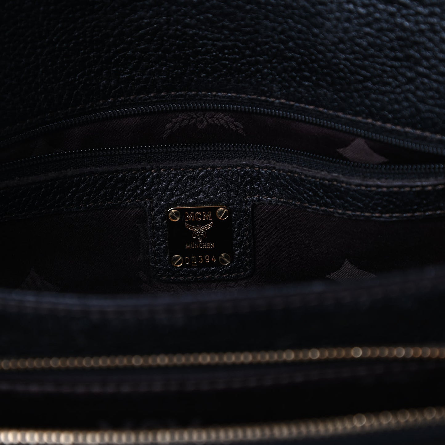 Grained Calfskin Studded Shoulder Bag Black
