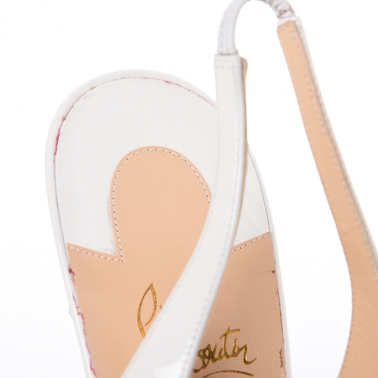 Patent Drama Sling 70 Pumps 41.5 Latte Silver