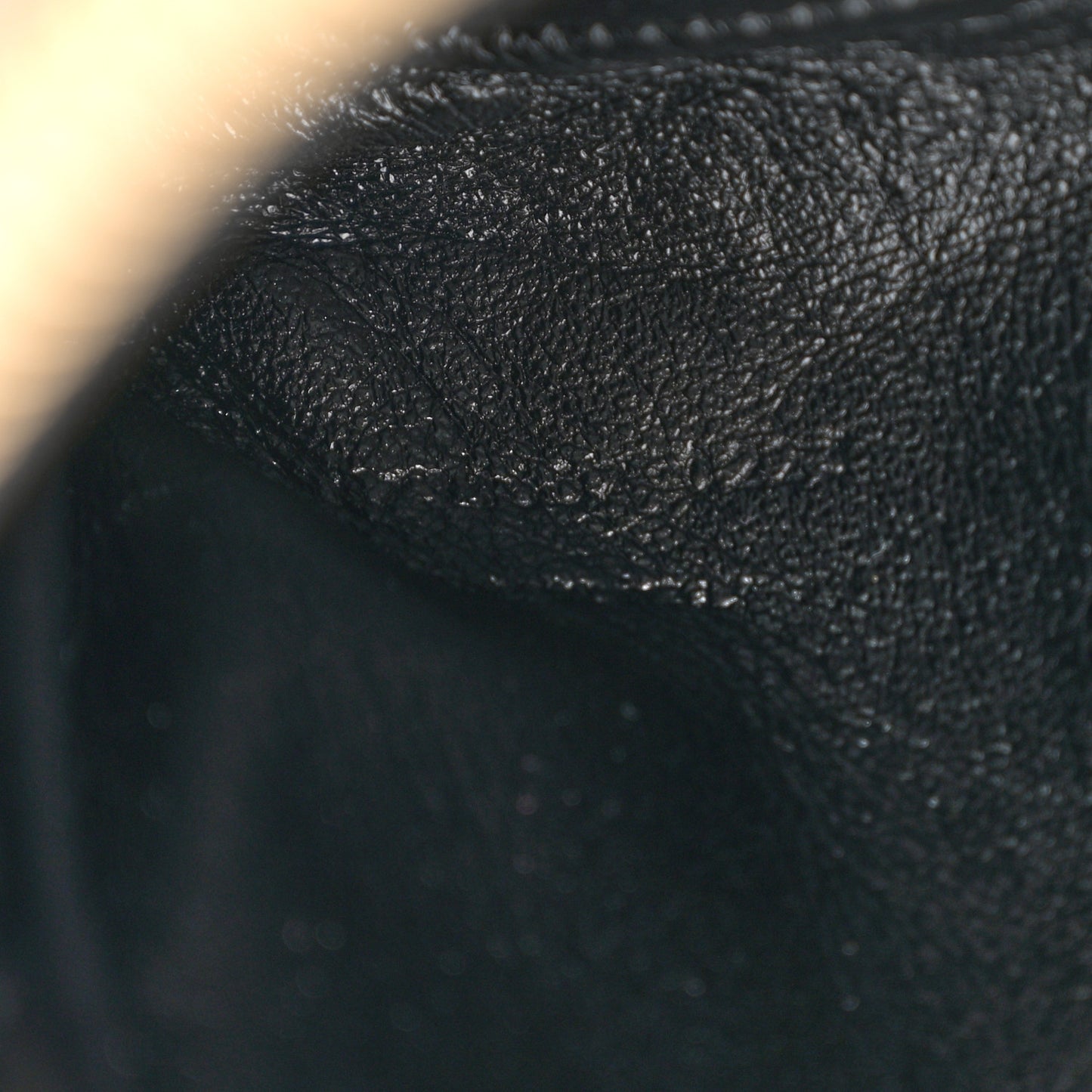 Lambskin Quilted Gaby Zipped Pouch Dark Cork