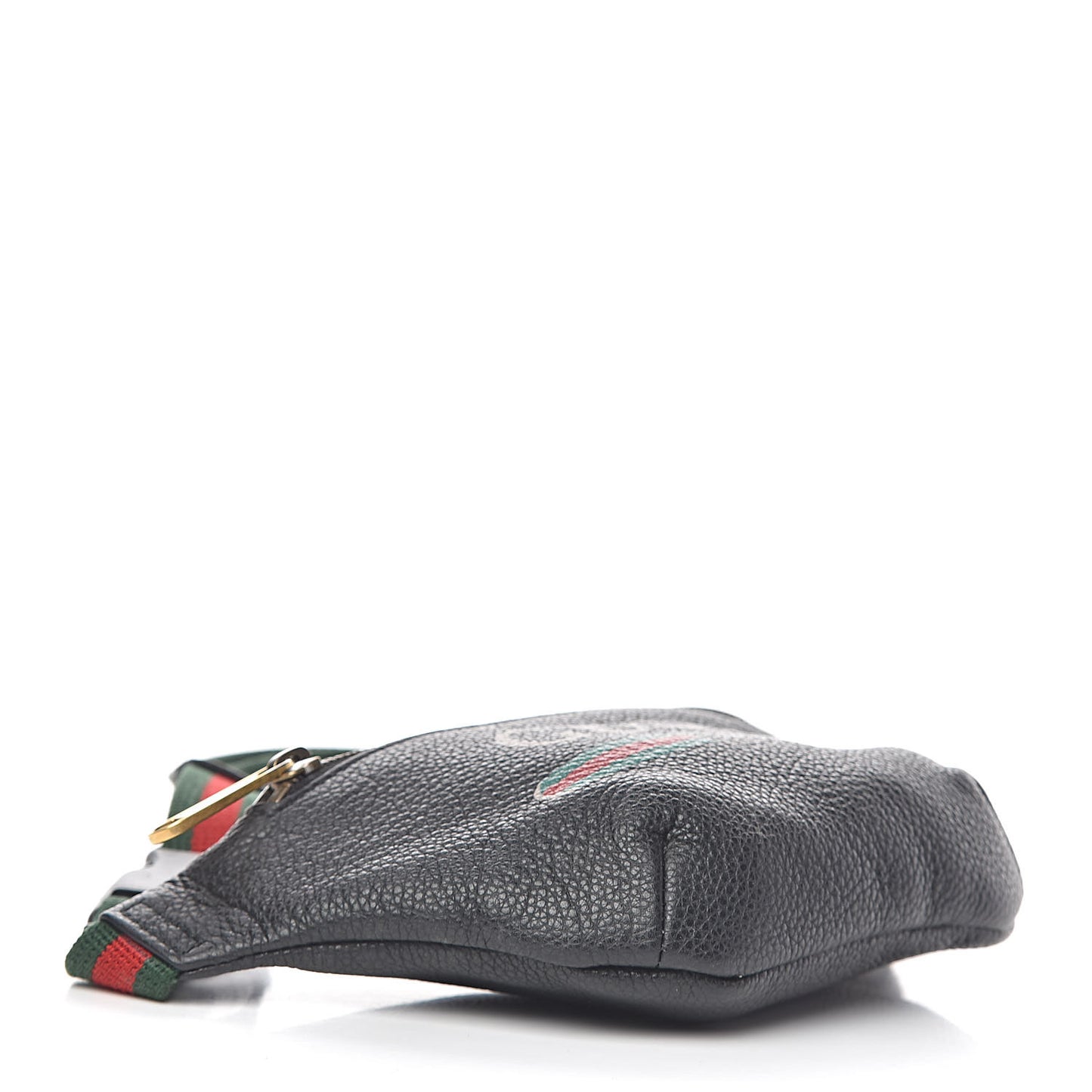 Grained Calfskin Small Logo Belt Bag Black