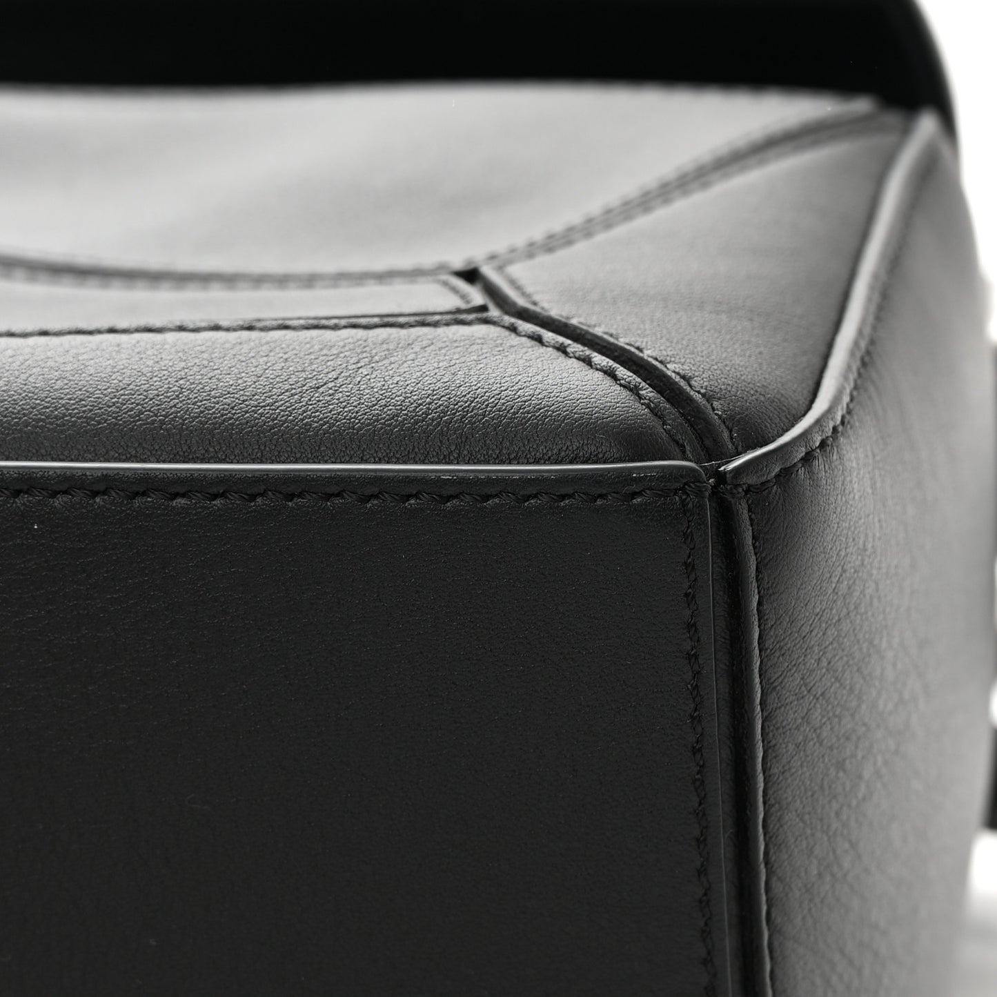 Calfskin Small Puzzle Bag Black