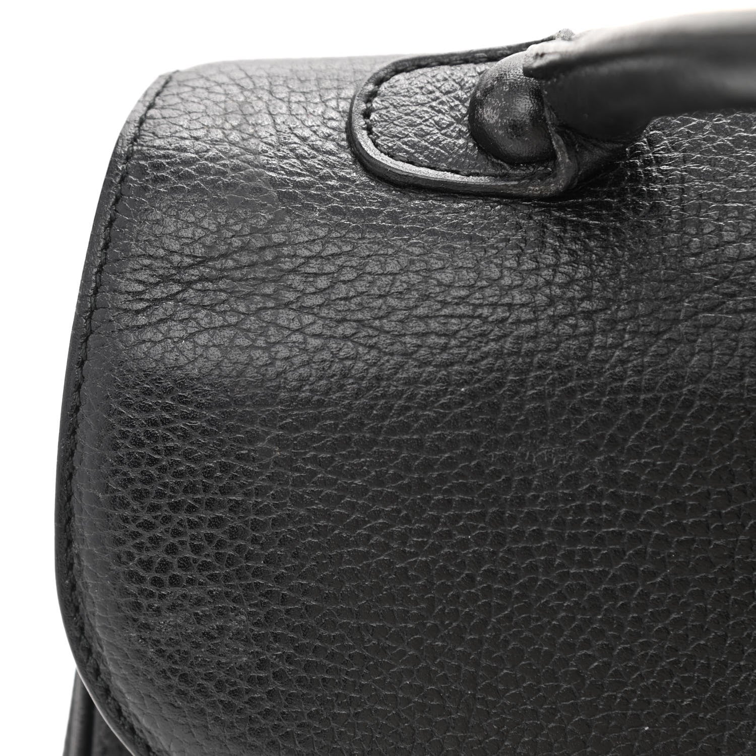Delvaux Crispy Calfskin MM Brillant Satchel Black 17 of 19