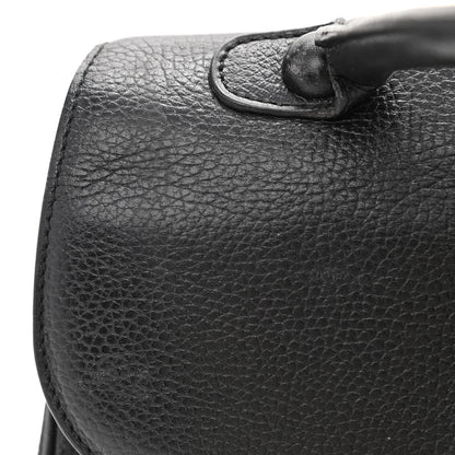Delvaux Crispy Calfskin MM Brillant Satchel Black 17 of 19