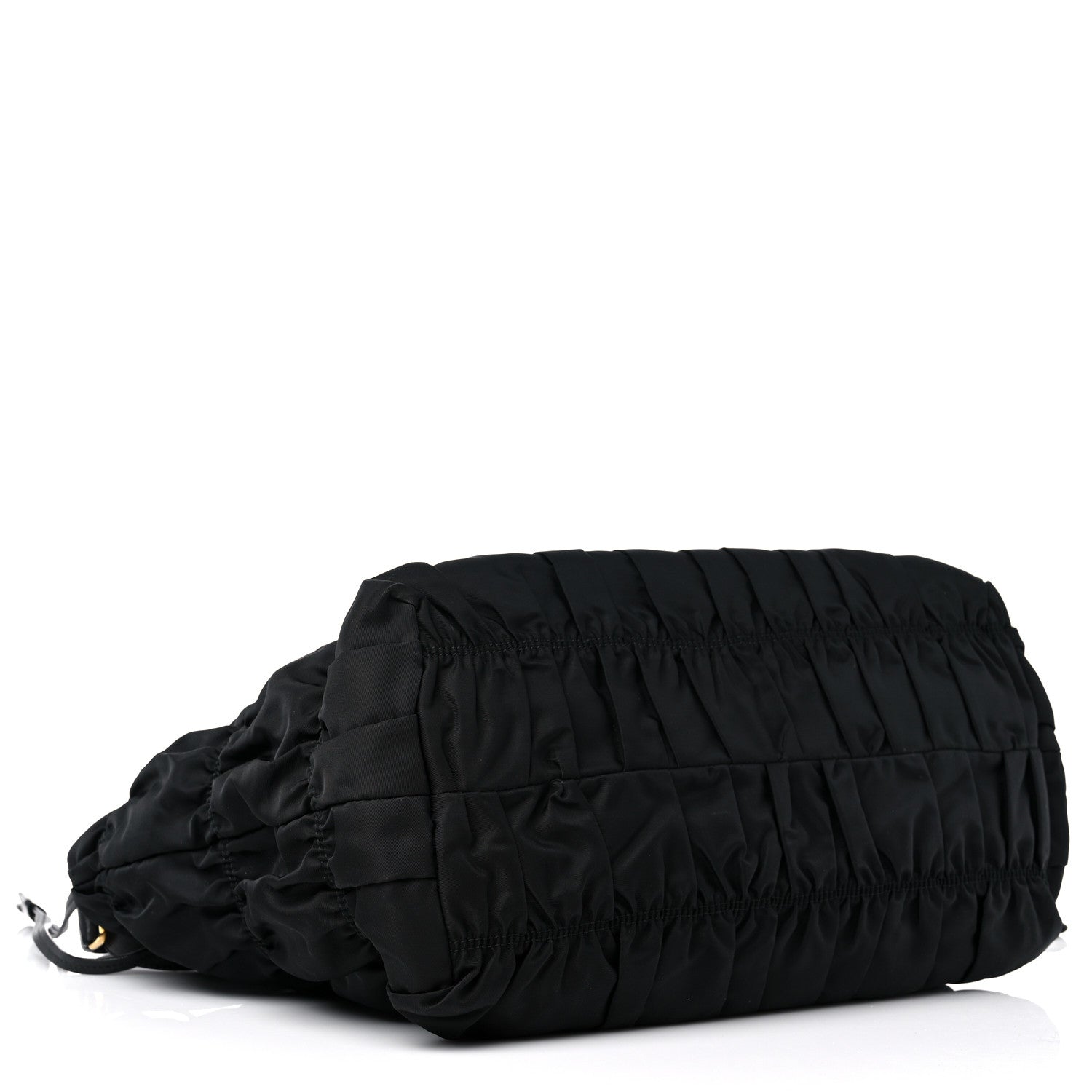Prada Tessuto Nylon Gaufre Drawstring Tote Black 3 of 14