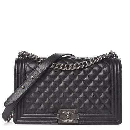 Chanel Caviar Quilted New Medium Boy Flap Black 1 of 13