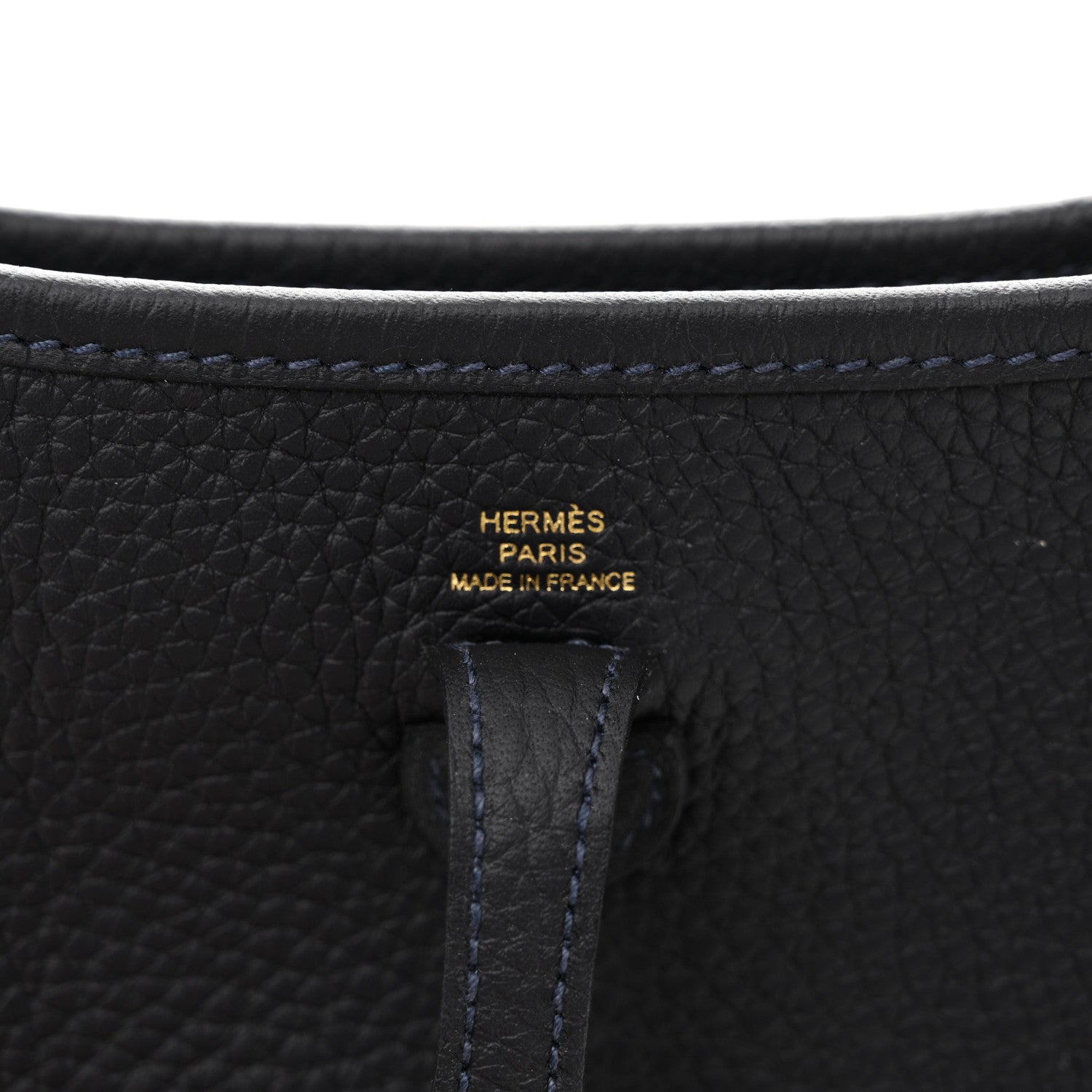 Hermes Taurillon Clemence Evelyne TPM Caban Bleu Saphir 6 of 10