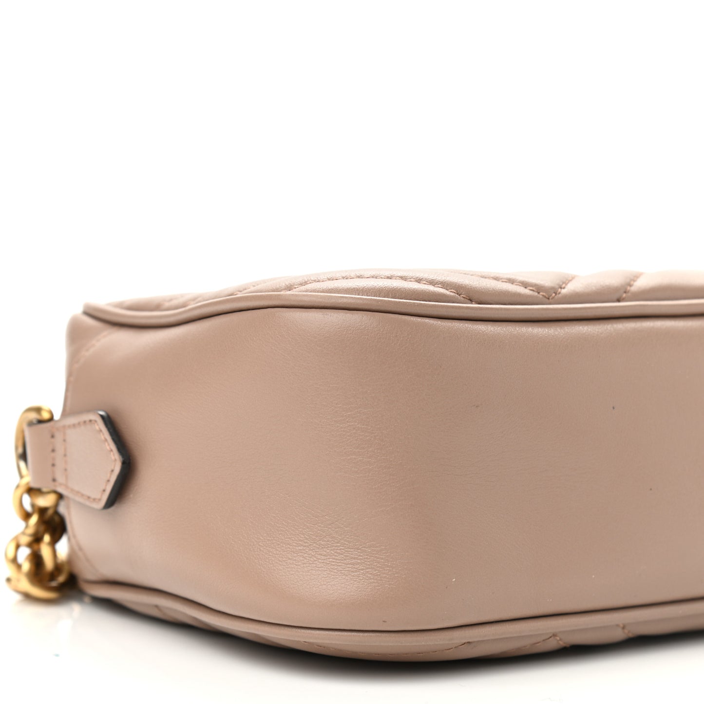 Calfskin Matelasse Small GG Marmont Chain Shoulder Bag Porcelain Rose
