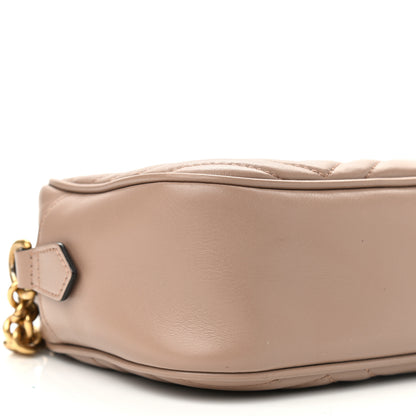 Gucci Calfskin Matelasse Small GG Marmont Chain Shoulder Bag Porcelain Rose 9 of 10