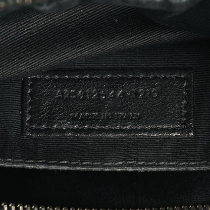 Saint Laurent Calfskin Matelasse Monogram Lou Camera Bag Black 7 of 9