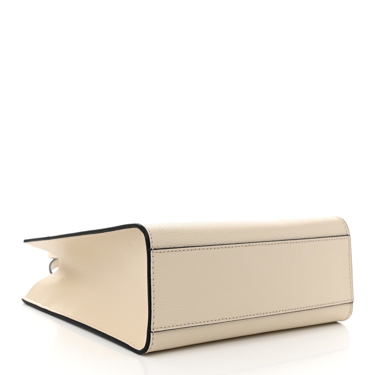 Calfskin Mini Grind Tote Bag White