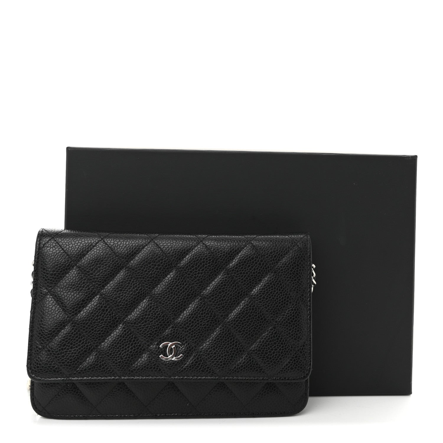 Chanel Caviar Quilted Wallet on Chain WOC Black 12 of 12