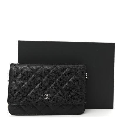 Chanel Caviar Quilted Wallet on Chain WOC Black 12 of 12
