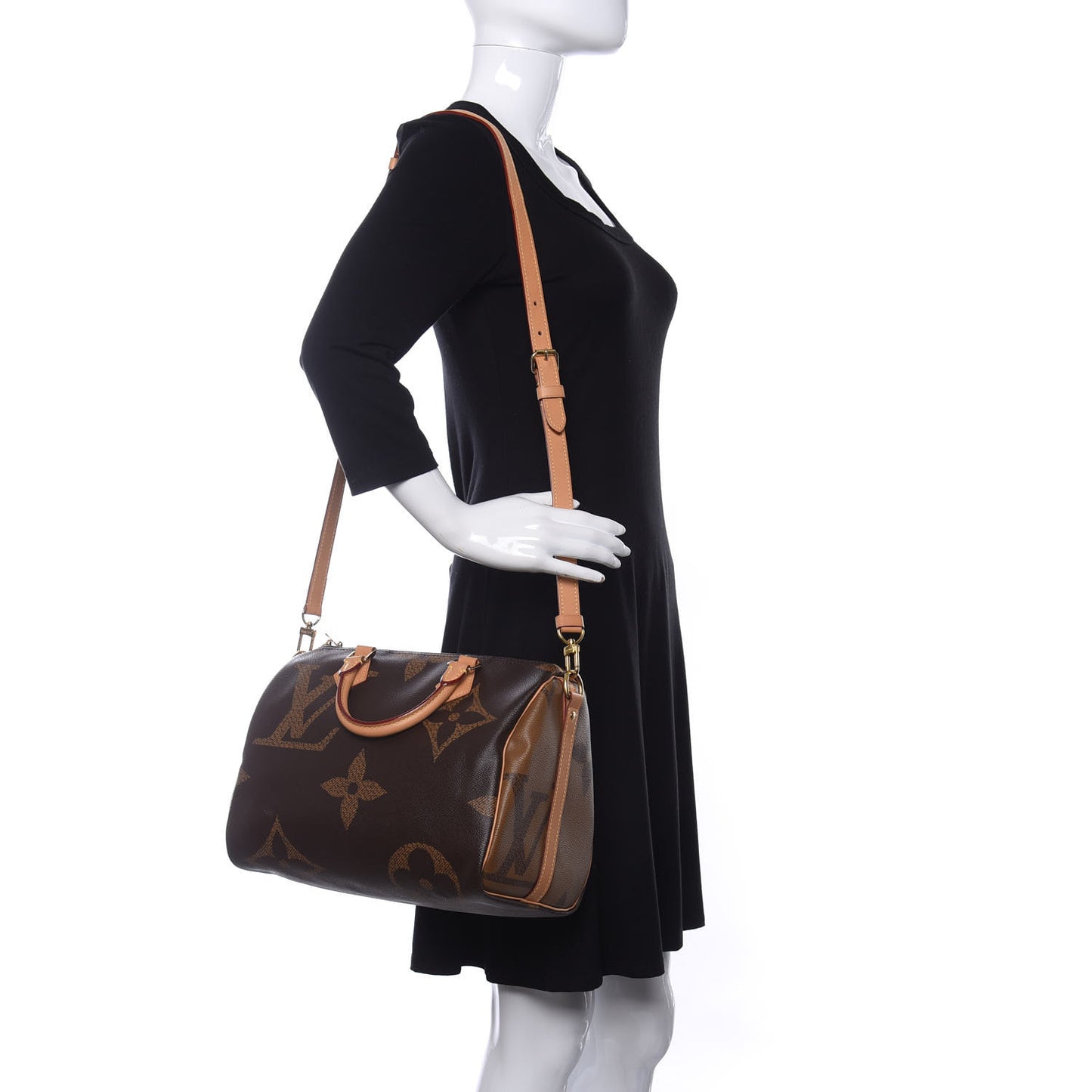 Reverse Monogram Giant Speedy Bandouliere 30