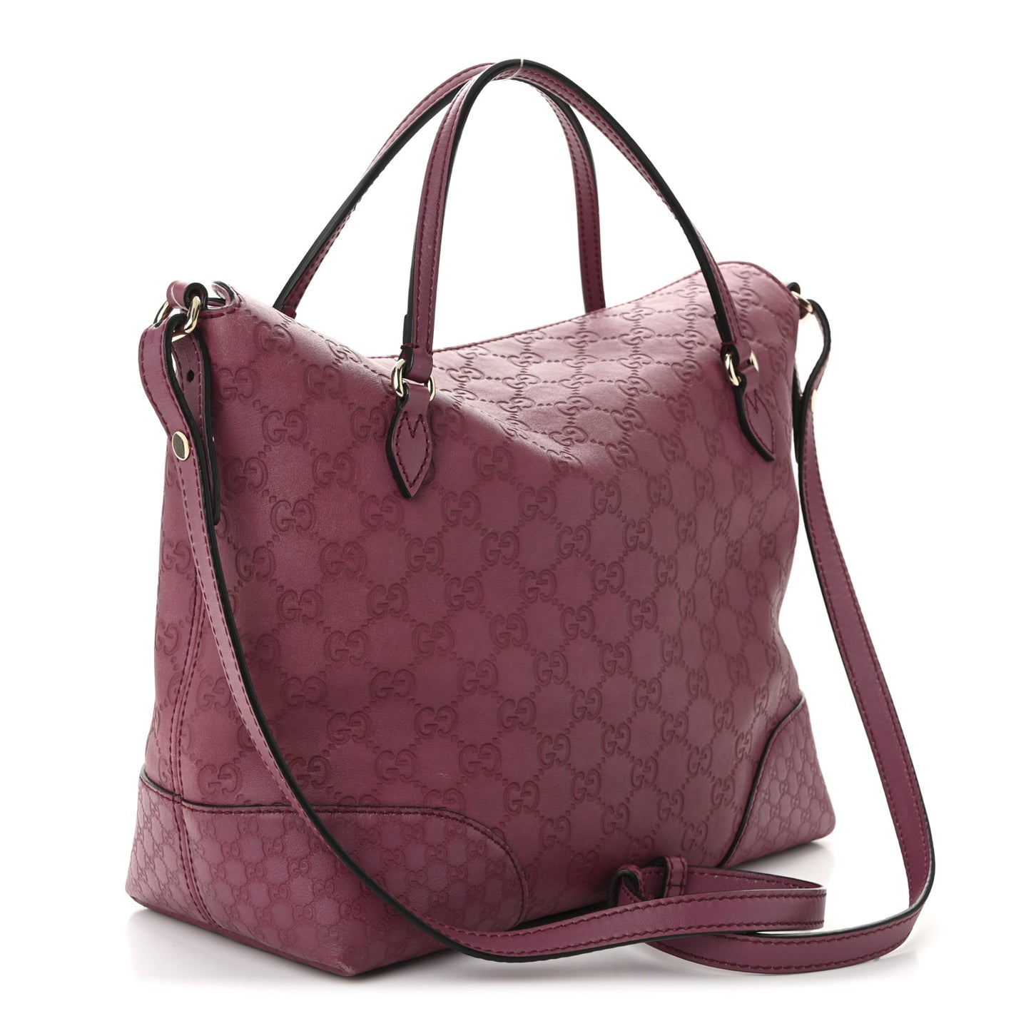 Guccissima Medium Bree Foldover Tote Peonia Flower