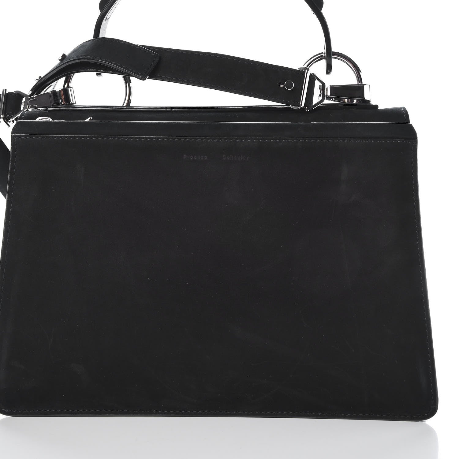 Proenza Schouler Nubuck Medium Hava Top Handle Bag Black 10 of 10