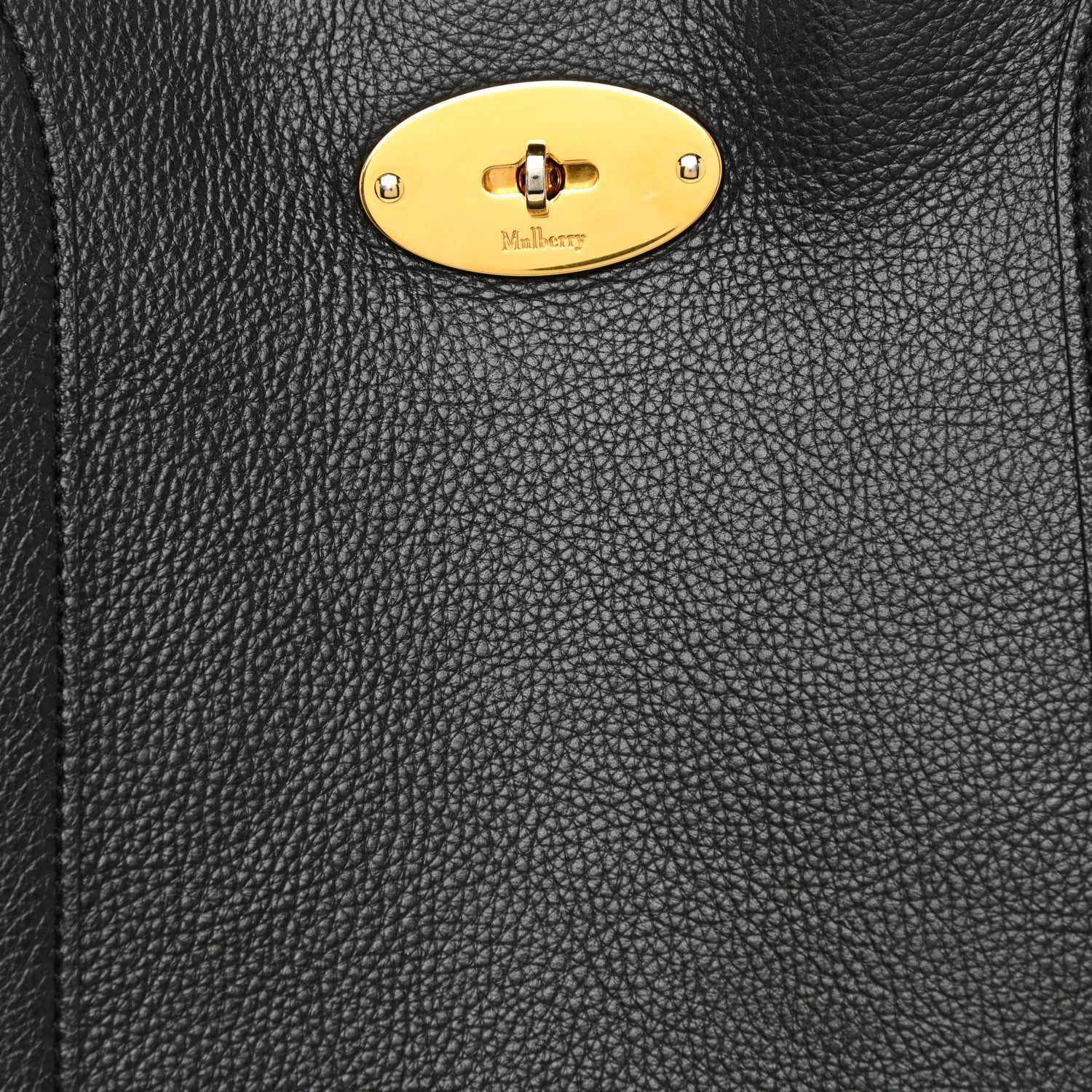 Mulberry Small Classic Grain Bayswater Tote Black 7 of 16