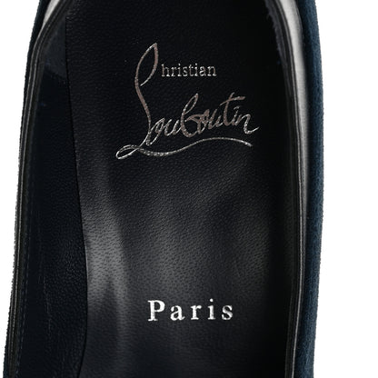 Christian Louboutin Suede Nappa Miss Duvette 55mm Cap Toe Pumps 36.5 Marine 7 of 8