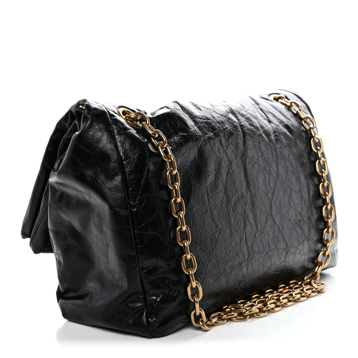 Balenciaga Arena Calfskin Medium Monaco Chain Shoulder Bag Black 2 of 9