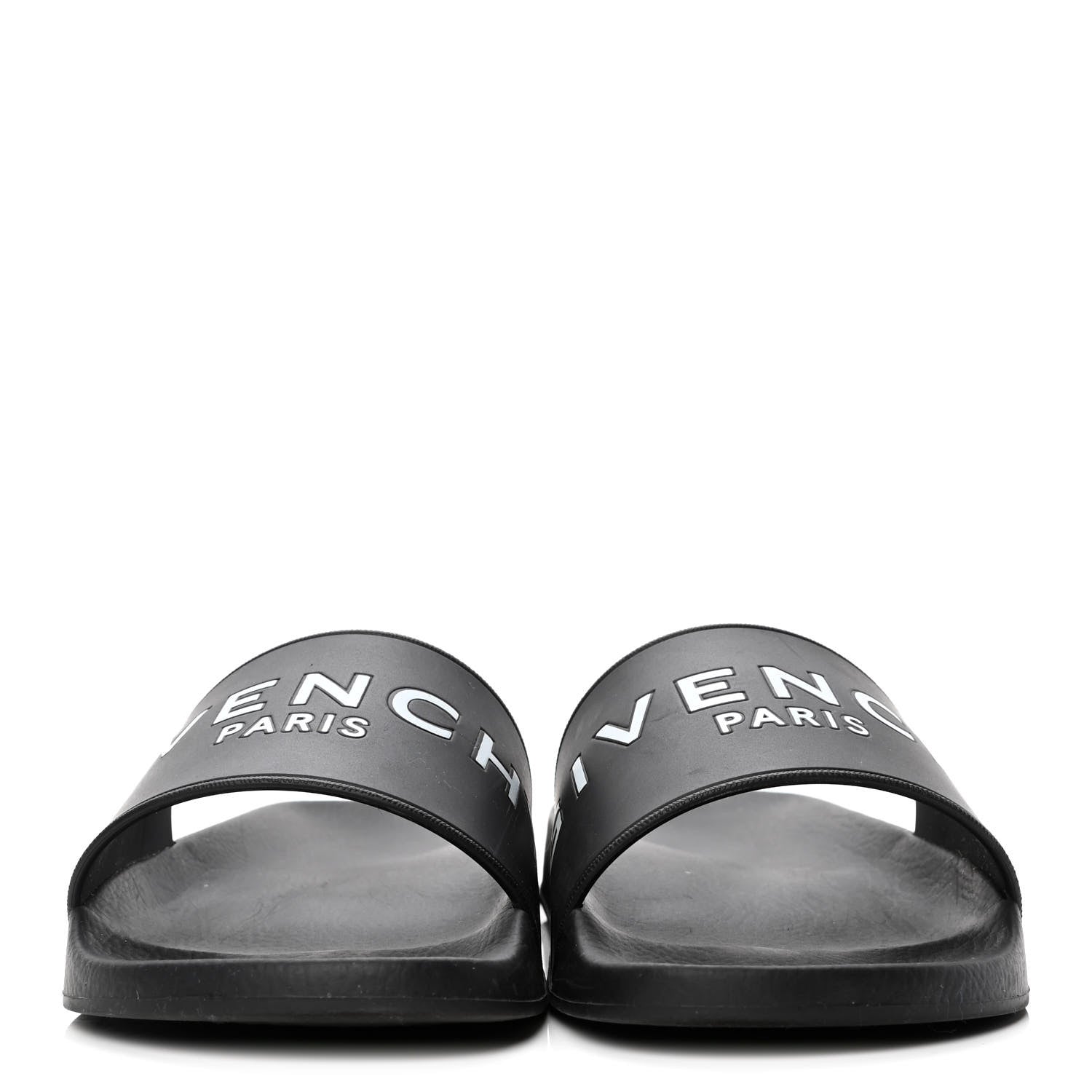Givenchy Rubber Logo Pool Slide Sandals 35 Black 2 of 4
