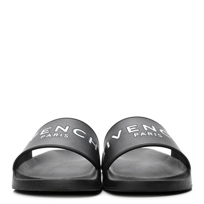 Givenchy Rubber Logo Pool Slide Sandals 35 Black 2 of 4