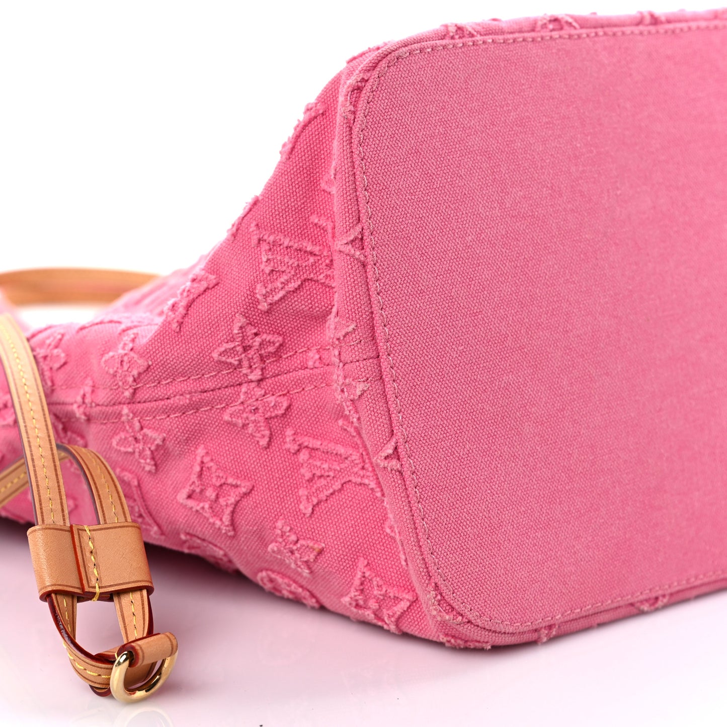 Monogram Denim Neverfull MM Rose