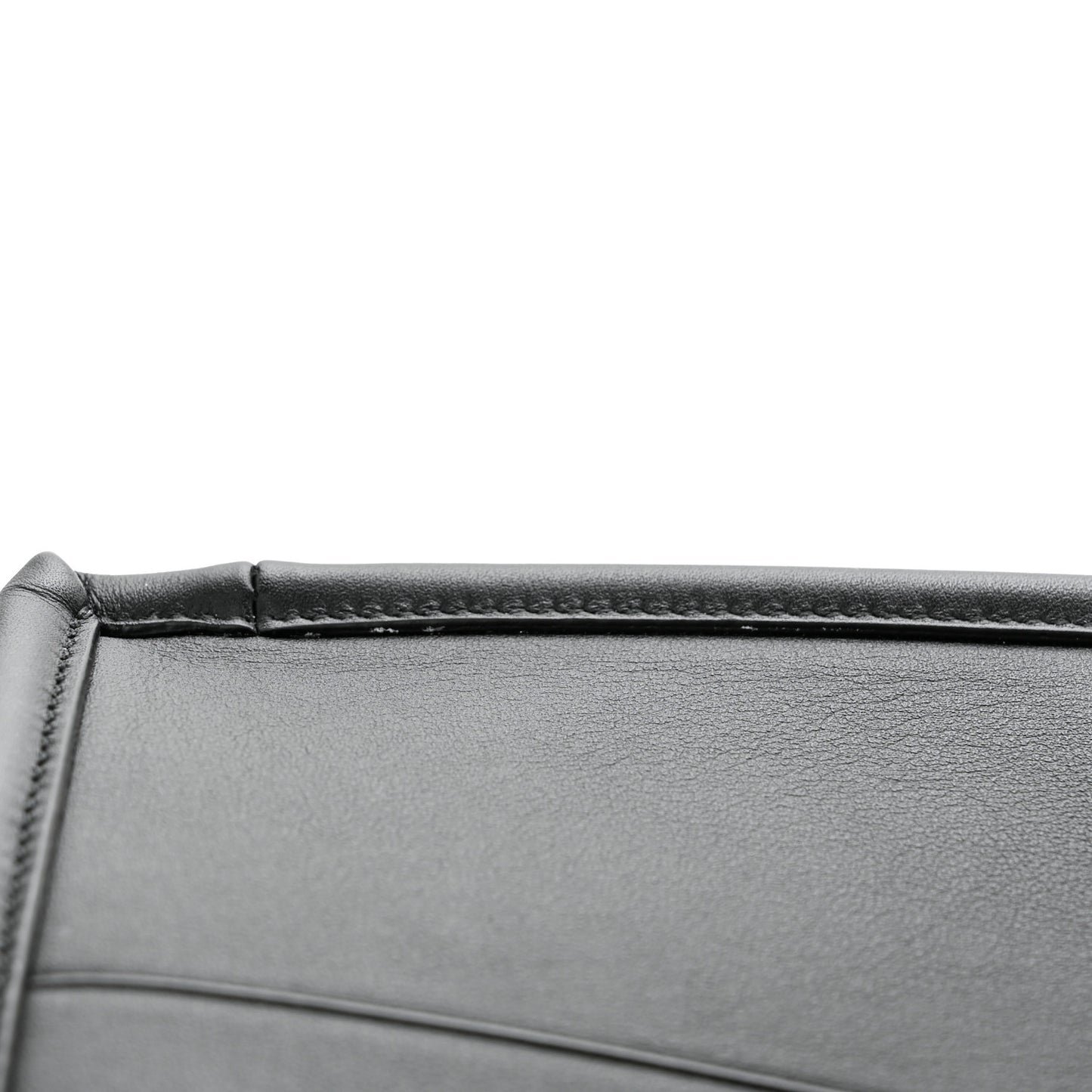 Calfskin Embossed Medium Book Tote Black