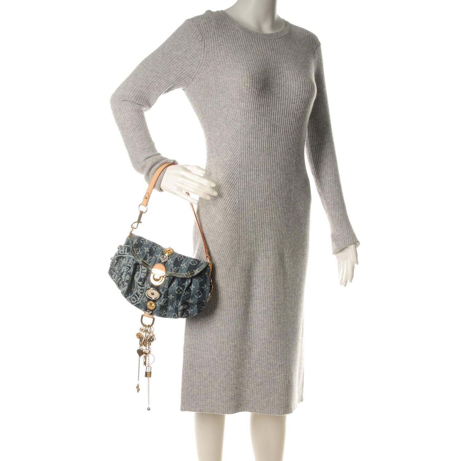 Louis Vuitton Denim Raye Judy Blame Mini Pleaty 2 of 7