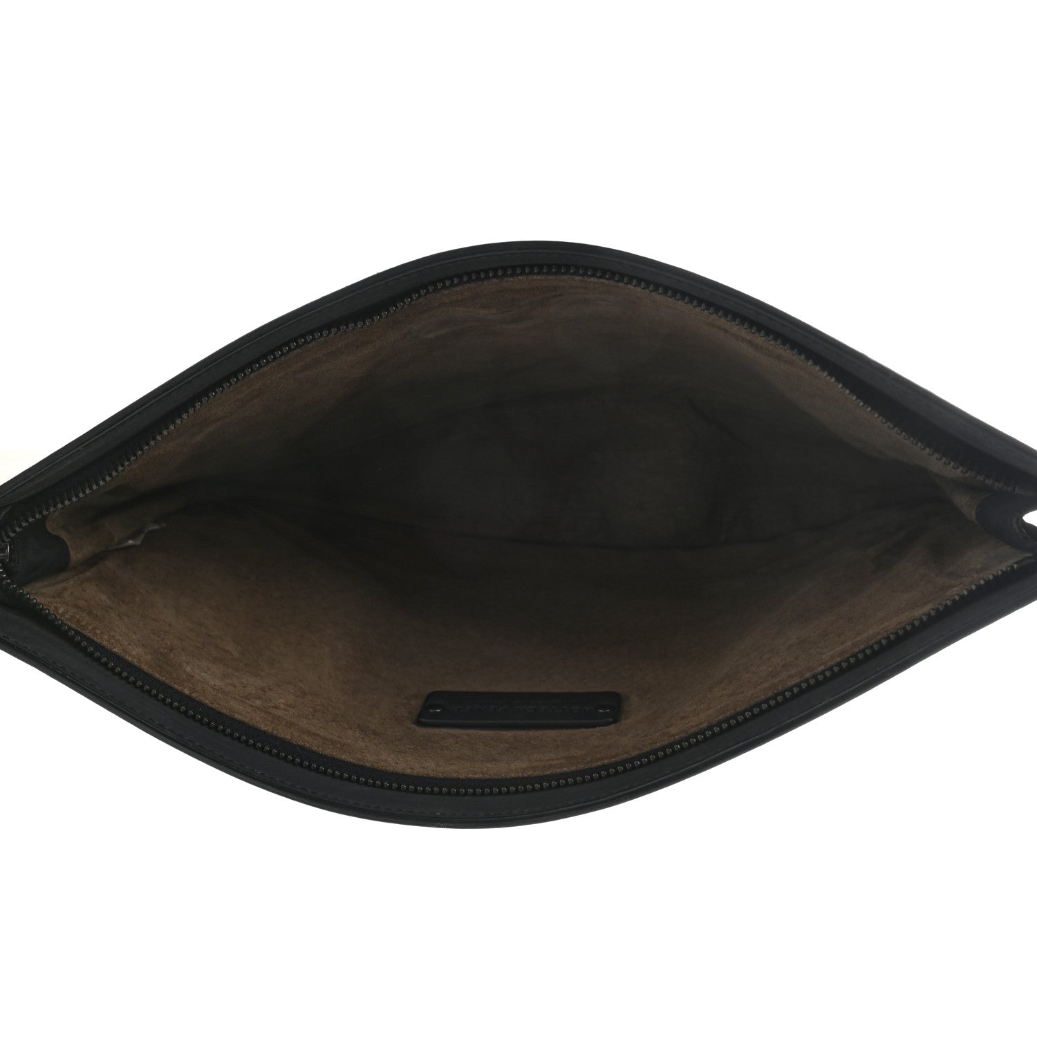 Bottega Veneta Gilded Waxed Leather Large Pouch Gold Black 5 of 7