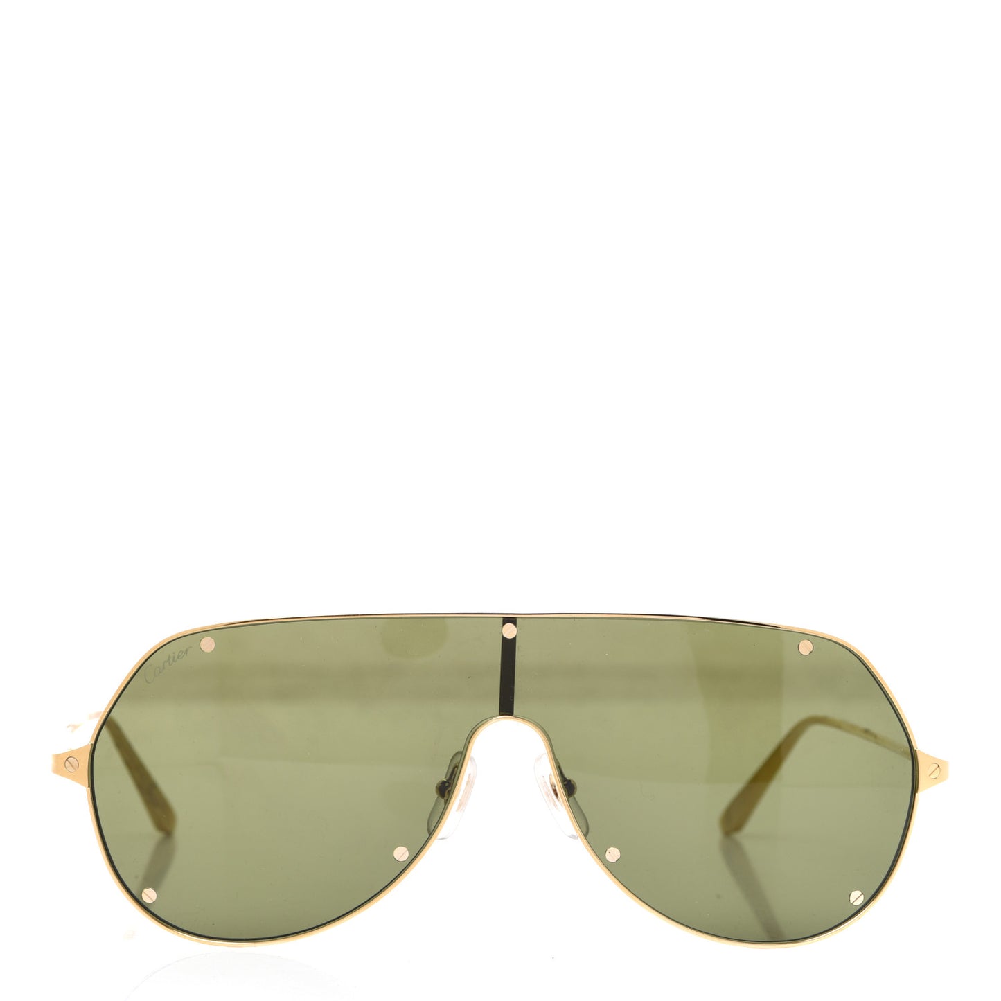 Santos De Cartier Sunglasses Gold Black