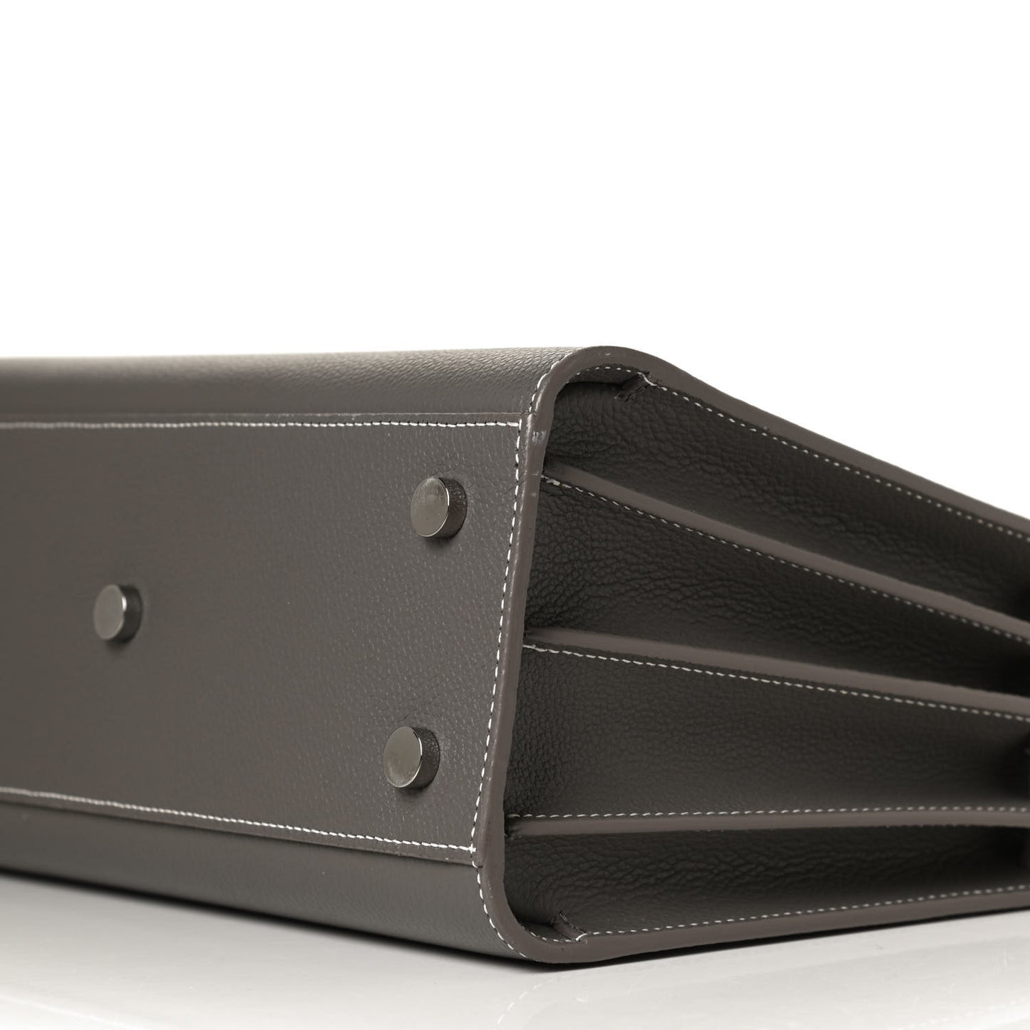 Grained Calfskin Small Sac De Jour Fog