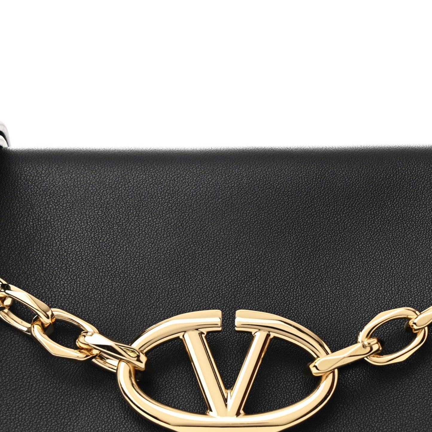 Nappa Vlogo Chain Bag Black