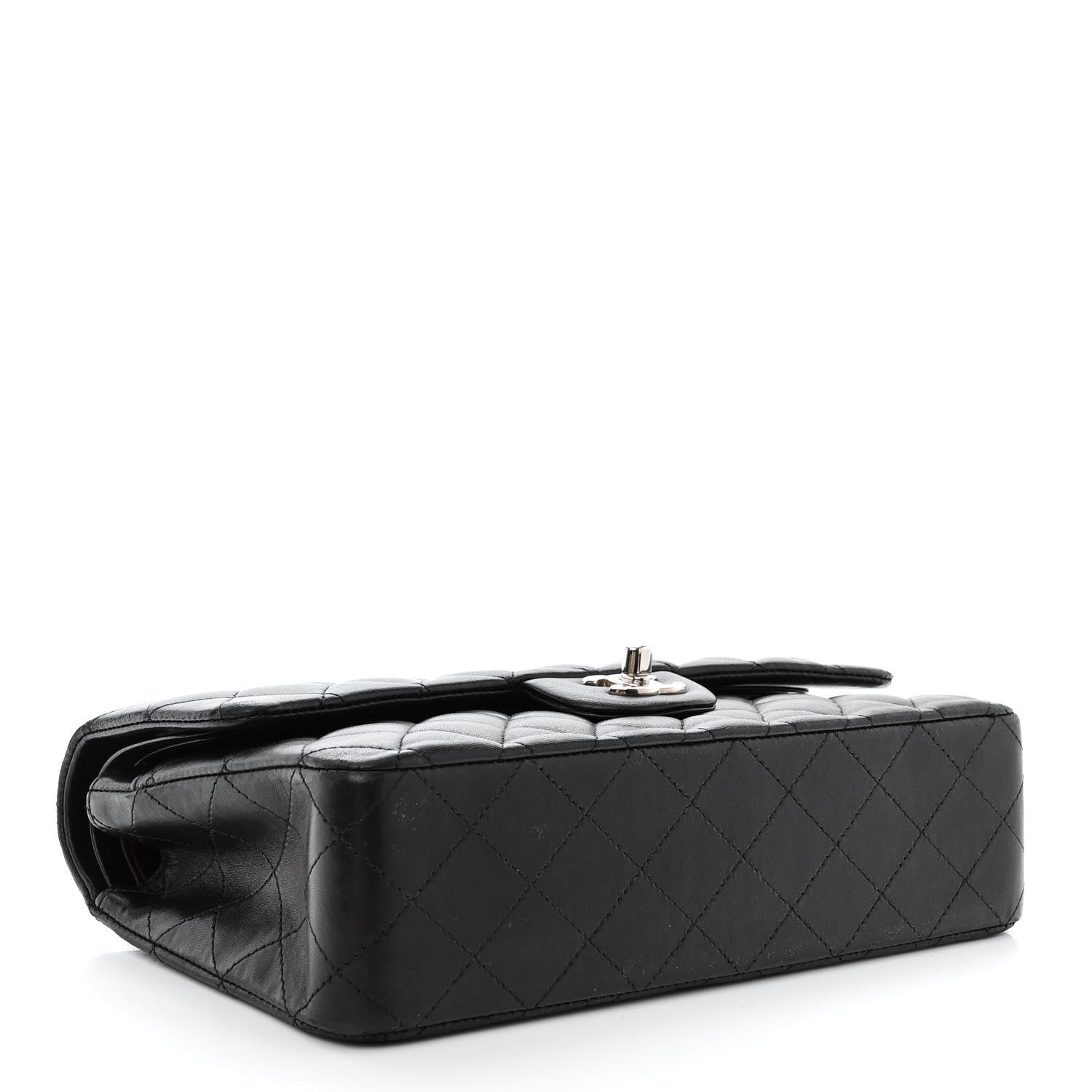 Chanel Lambskin Quilted Medium Double Flap Black 4 of 19