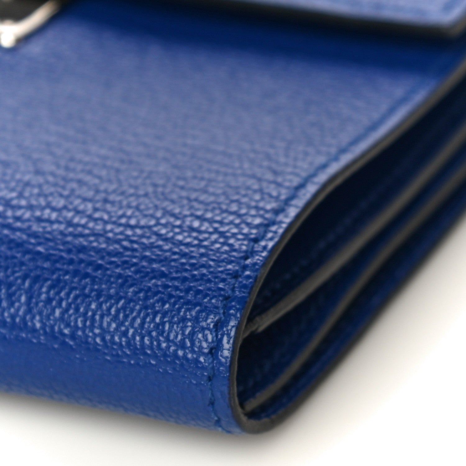 Hermes Chevre Mysore Clic 12 Wallet Bleu Electrique 9 of 14