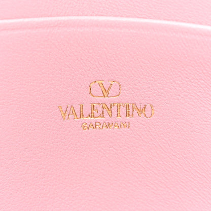 Valentino Garavani Nappa Quilted Roman Stud Zip Pouch Water Lilac 6 of 11