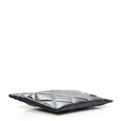 Chanel Calfskin Quilted Diamond Card Holder Black 4 of 8