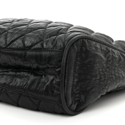 Chanel Crinkled Coated Canvas Le Marais Hobo Black 10 of 10