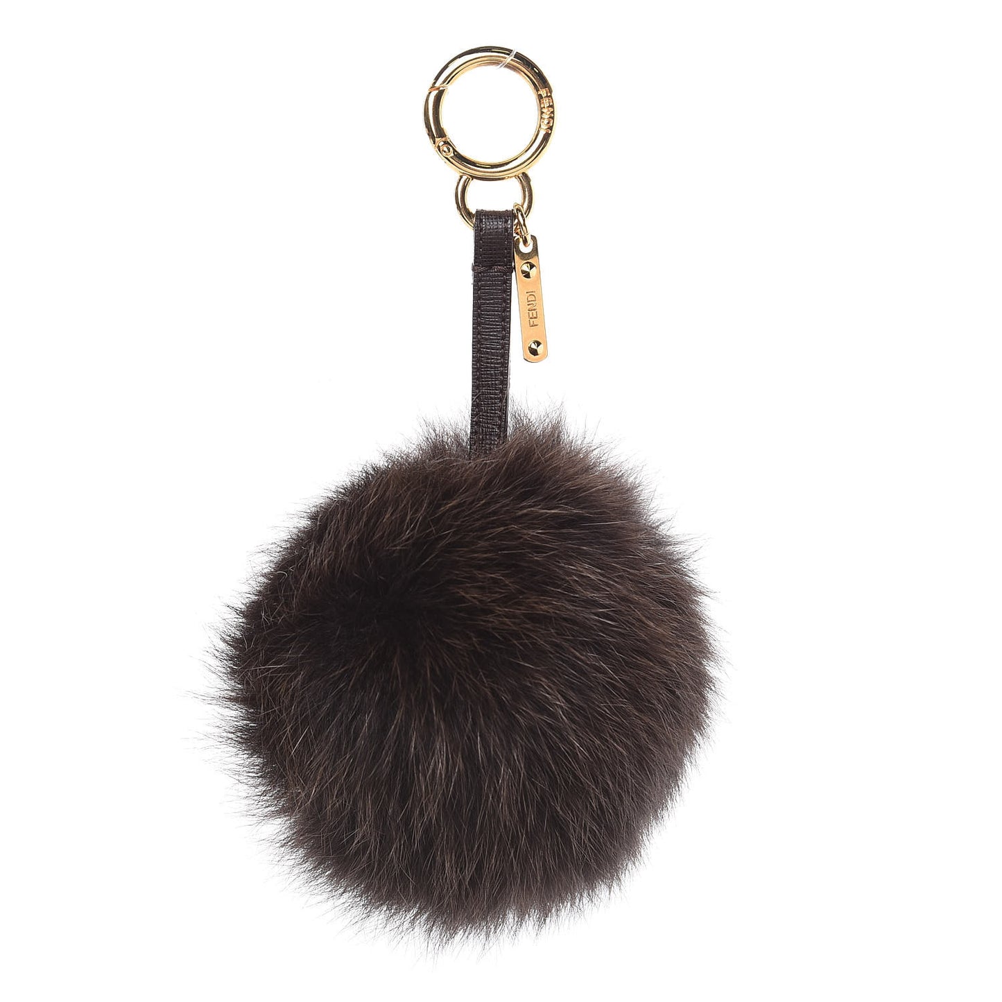 Fox Fur Vitello Elite Pom Pom Bag Charm Moro