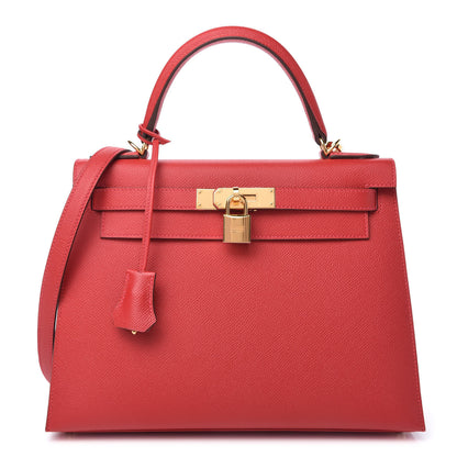 Hermes Epsom Kelly Sellier 28 Rouge Casaque 1 of 11